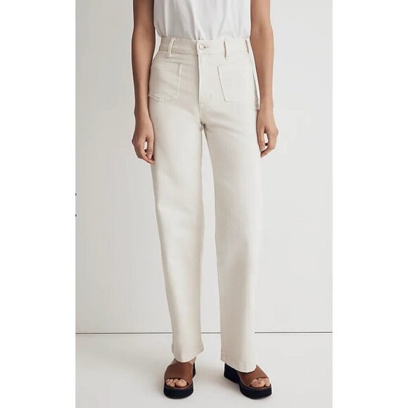 Madewell $128 Petite Perfect Wide Leg Jean Vintage Canvas Size P32 NM945 - Picture 2 of 8